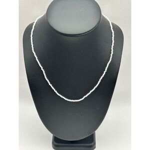 Rainbow Moonstone Faceted BeadedNecklace With Sterling‎ Silver